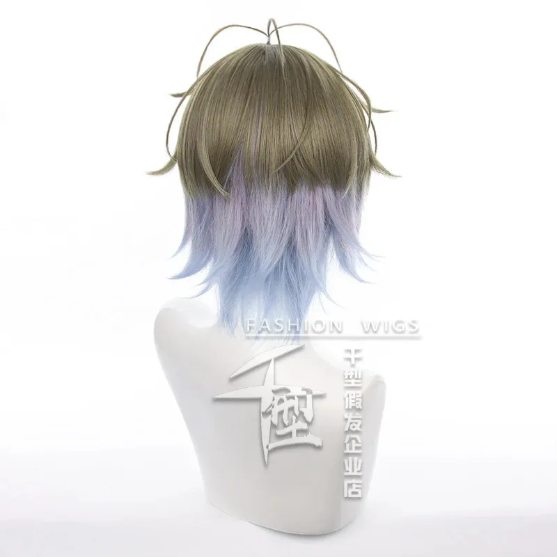 NewVirtual YouTuber VTuber lke Eveland شعر مستعار مقاوم للحرارة الاصطناعية الشعر حفلة الهالوين تأثيري Props2025f ؛ 5 ، c'8.m ؛ 0' #4