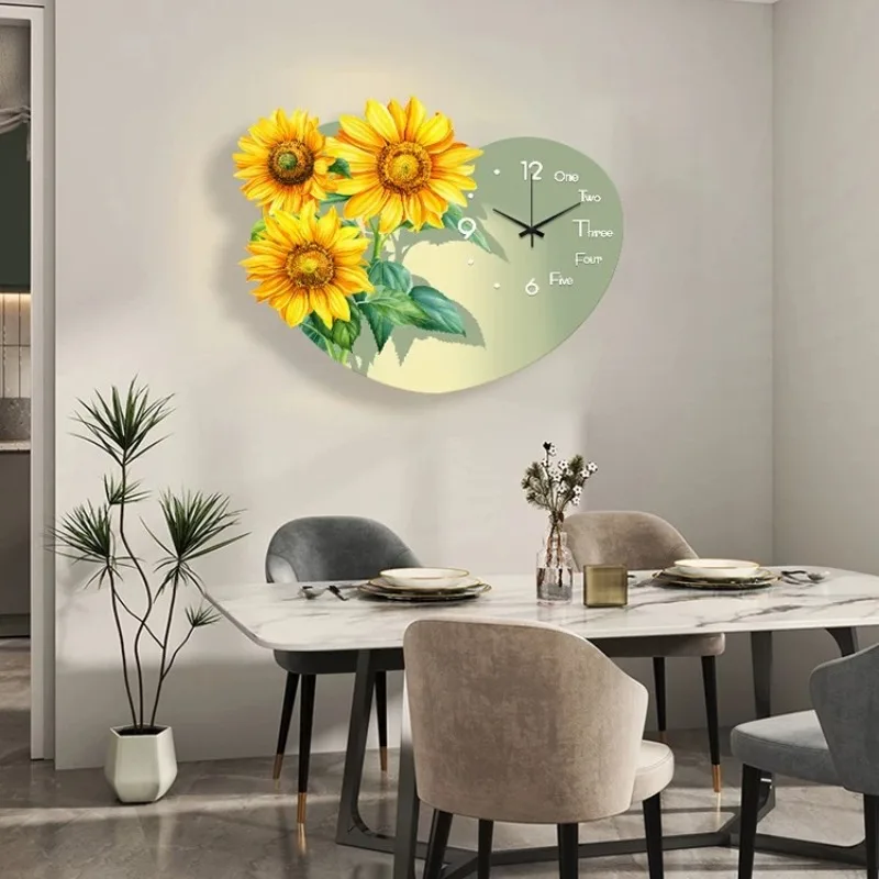 &Upgrade Unique Wall Clock Fashion Elegant Designer Nordic Aesthetic Digital Wall Clock Art Horloge Murale Home Decor Items