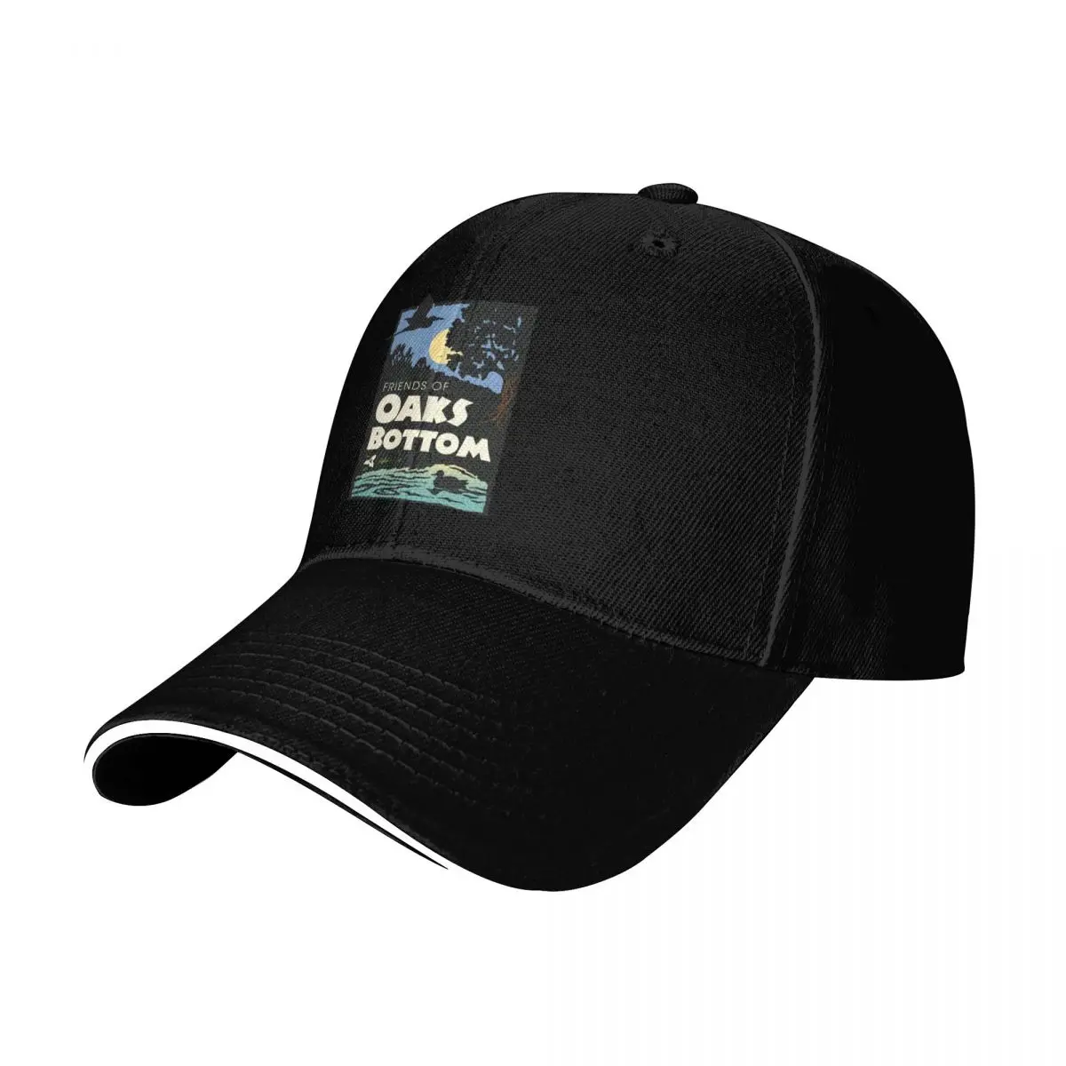 Friends of Oaks Bottom Baseball Cap Breathable Mesh Back Moisture Wicking Quick Dry Curved Brim Classic Fit