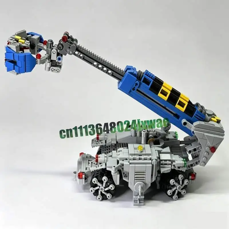 NEW 1355Parts NCS Spaceport Telehandler MOC Model Custom Puzzle Vehicle DIY Creative Assembly Building Blocks Toy Popular Gifts