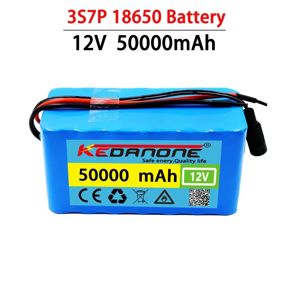 

3s7p 12V 50Ah 18650 Battery Electric Bicycle Moped Electric Scooter Lithium Ion Battery Pack BMS+Free 3A Charger