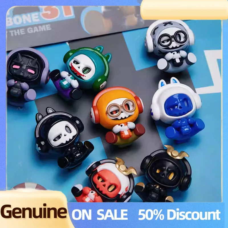 

Genuine Mr.Bone Babybone Series Blind Box Cute Babybone Pvc Figure Mini Mr.Bone Doll Mystery Box Desk Ornament Decor Toy Gift