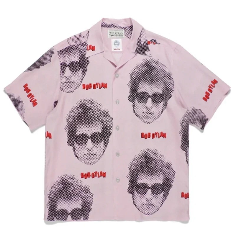 Classics WACKO MARIA Poster Pattern Loose Print RAGE AGAINST THE