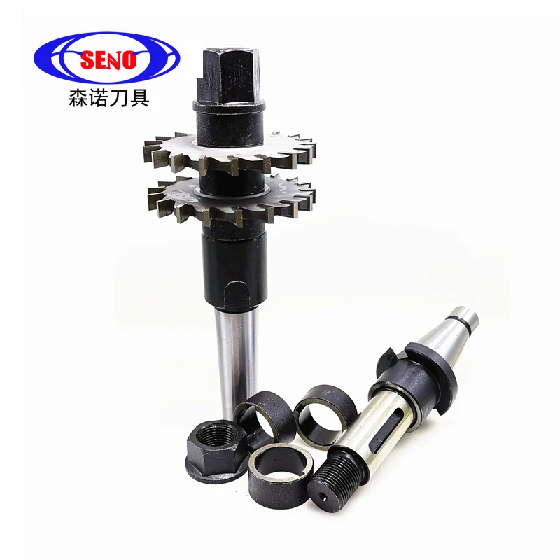 SENO Milling Cutter Tool Rod Morse MT3 MT4 MT3-22/27 NT30/40-SCA22/27 Installation Saw Blade Milling Cutter Three Face Cutter