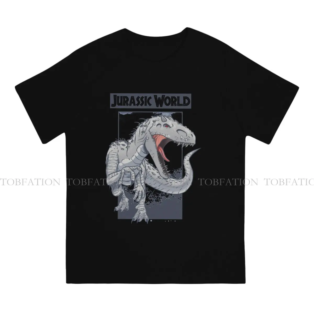 Jurassic Park JP Movie Original TShirts Indominus Rex Print Men's T Shirt Hipster Tops 6XL