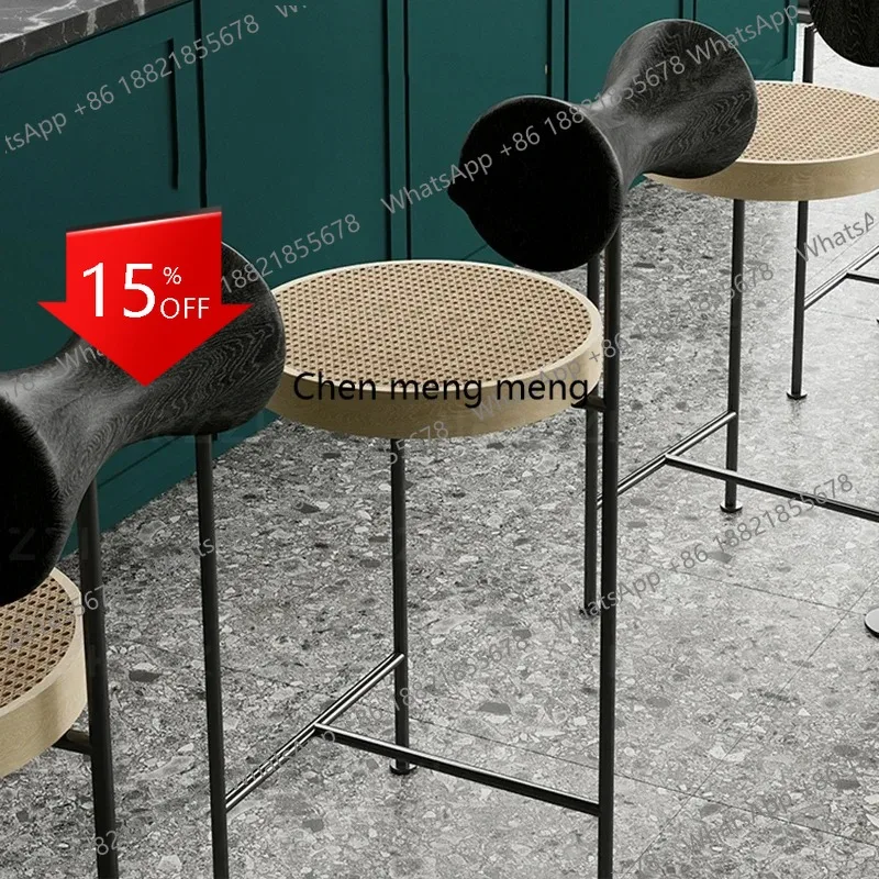 

Q181 Living Room Bar Stools Reception Designer Throne Balcony Modern Bedroom Chair High Reception Party Banqueta Salon Furniture