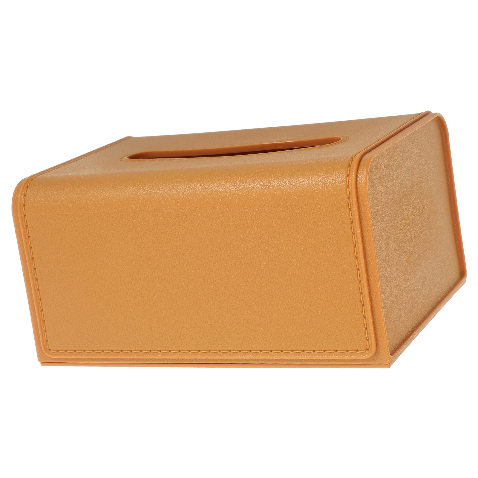 

Tissue Box Holder Napkin Dispenser Orange Soft Smooth Spring Top Storage Dispenser Home Car Bedroom Portable TPE PP