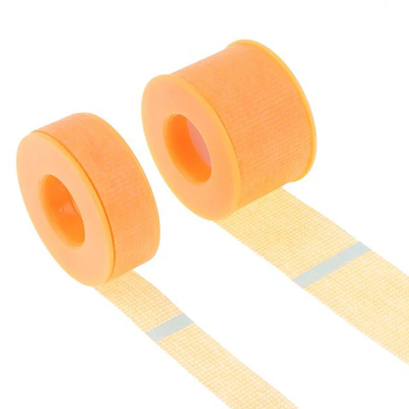 10pcs Non-woven Medical Silicone Gel Eyelash Tape Breathable Sensitive Resistant Under Eye Pad Eyelash Extension Tools Orange