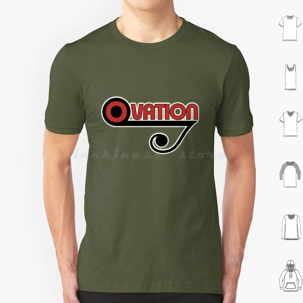 Ovation Music Note Wbr T Shirt Big Size 100% Cotton Ovation Guitar Acoustic Electric Bass Music Musician Musical Instruments