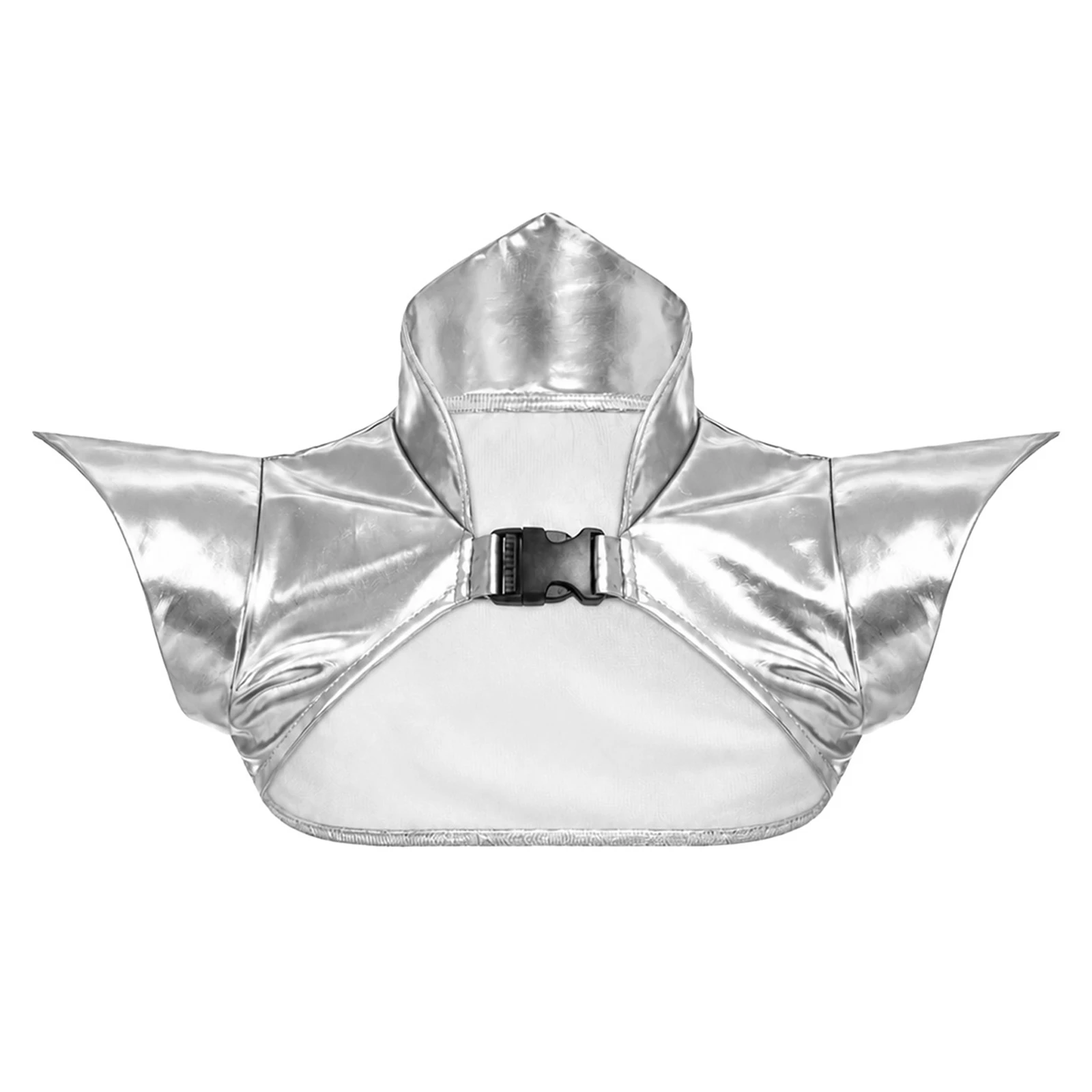 Gothic-Schulterepaulette mit Kragen für Mädchen, Pauldron-Rüstung, metallische Tanzrüstung, Steampunk-Überwurf für Halloween-Bühnenauftritte – Detail 8