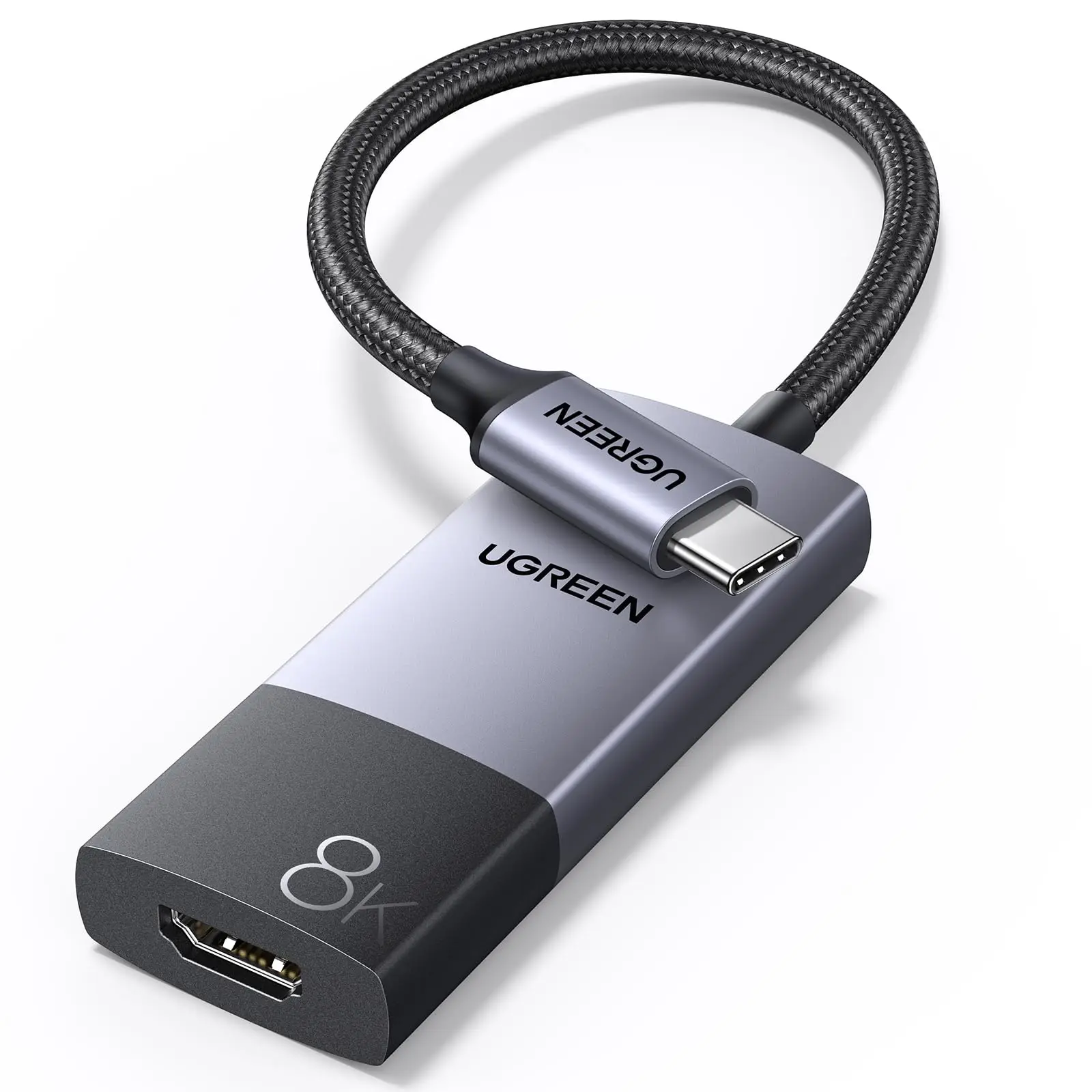 UGREEN USB C to HDMI 2.1 Adapter 8K@60Hz 4K@240Hz Thunderbolt 4/3 to HDMI Converter 48Gbps,Compatible iPhone 17/16, Galaxy S25