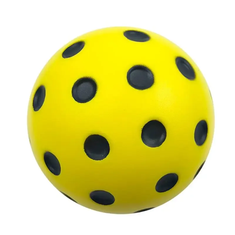1 Buah Bola Pickleball Senyap untuk Hiburan Dalam Ruangan, Bola Latihan Senyap, Busa PU, Daya Pantul Tinggi, Tidak Mengganggu Orang