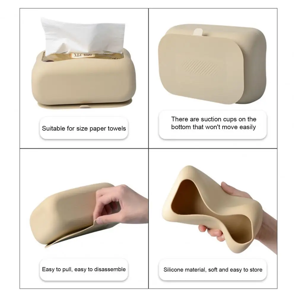 Tissue Box Cover Elegant Napkin Organizer For Office Kitchen Vanity Dresser,Napkin Dispenser For Home Office Restaurant