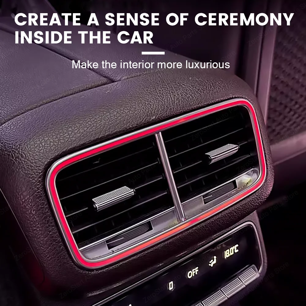 Rear Air Vents Modification Lamp For Mercedes Benz GLE GLS W167 GLE53 GLS63 Coupe LED Air Outlet Ambient Light 64 Color LED