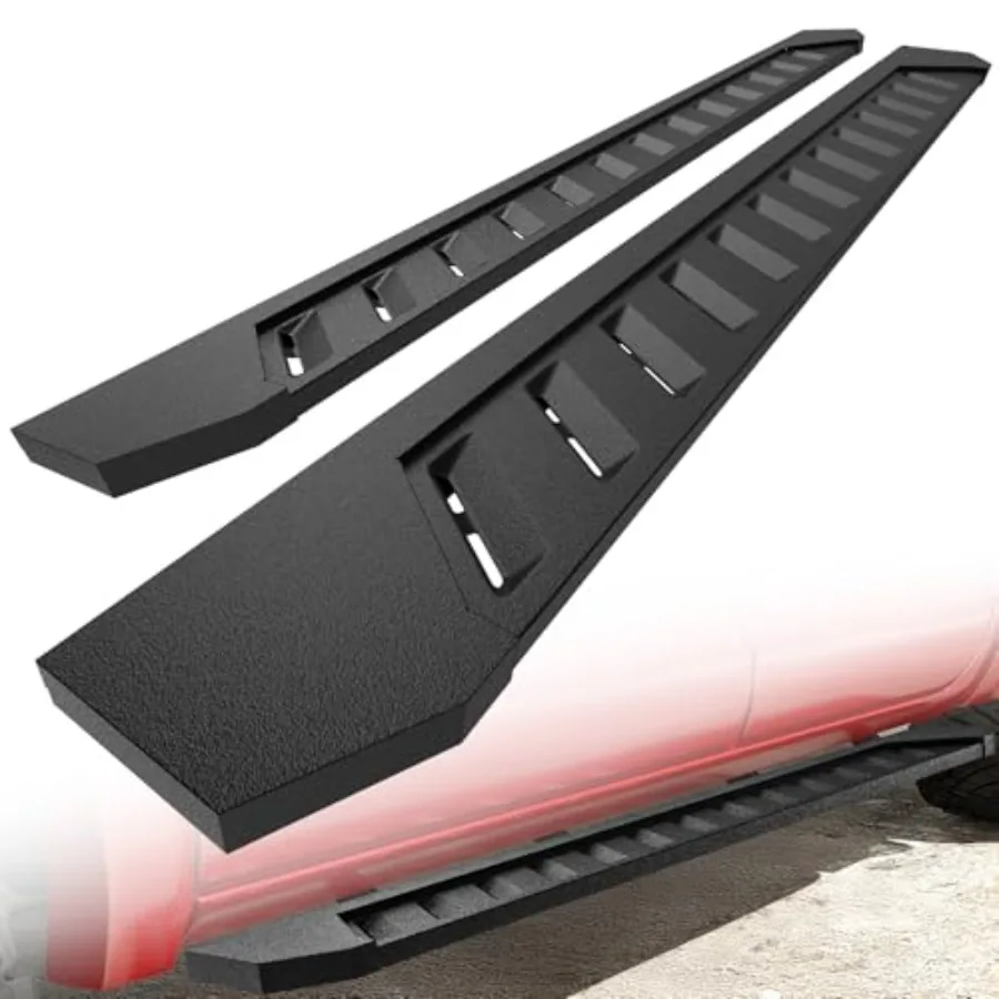 

Custom Fit 7 Running Boards for 20222025 Toyota Tundra Crew Max Cab Textured Black Side Step Nerf Bars with Enhanced Durability