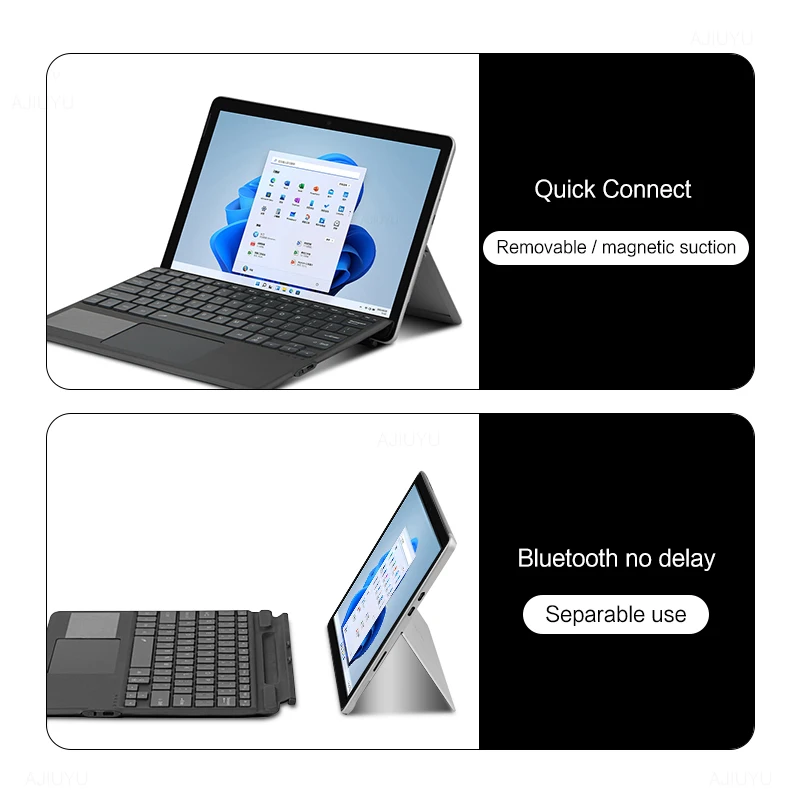 Backlit Bluetooth Keyboard For Microsoft Surface Pro 8 Tablet wireless keyboard touchpad For Surface Pro X 13" 1876 Tablet Cover