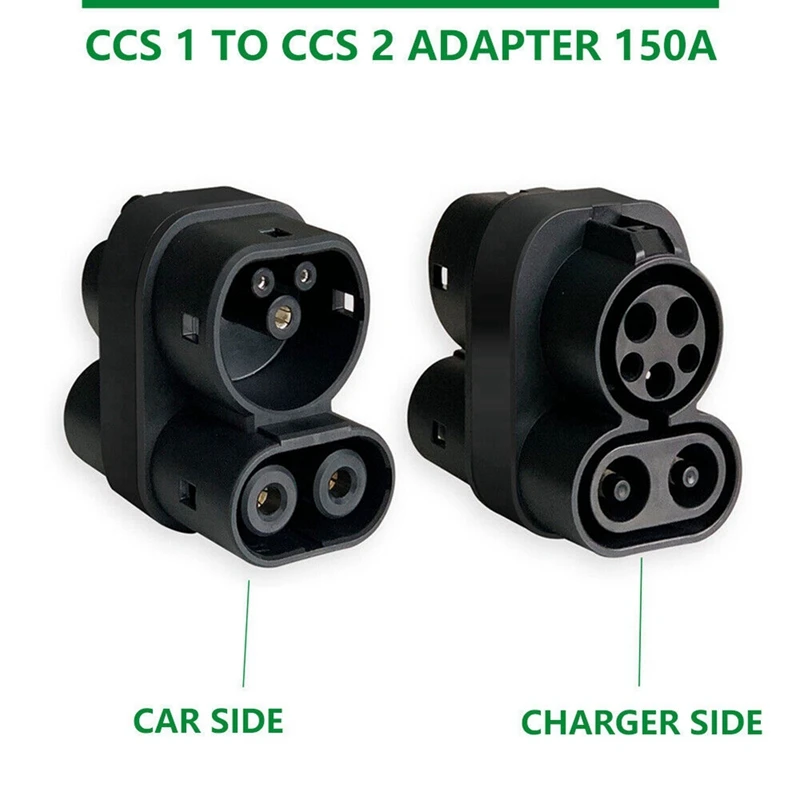 

1 PCS Black CCS1 To CCS2 EV 1000V 250A CCS1 To CCS2 Plug Charging Connector Adaptor EV Charger Connect Adapter