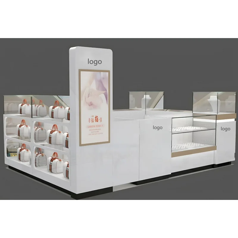 Custom.High نهاية مول مجوهرات كشك عرض خزانة متجر تركيب كشك تصميم المجوهرات #5