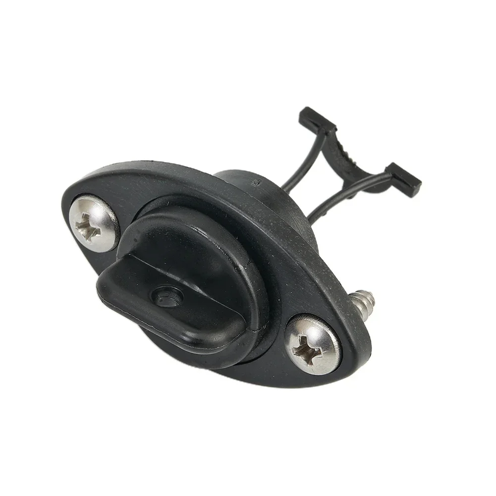 Universal Black Plastic Waterproof Boat Drain Screw Bung & Socket 18mm Transom Captive Plug Chandlery 5.5cm*5.5cm Accessories 