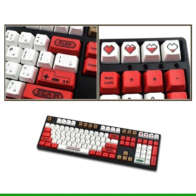 U55C Keycap Cherry Profile PBT Dye Sublimation for Mechanical Keyboard 108Keys