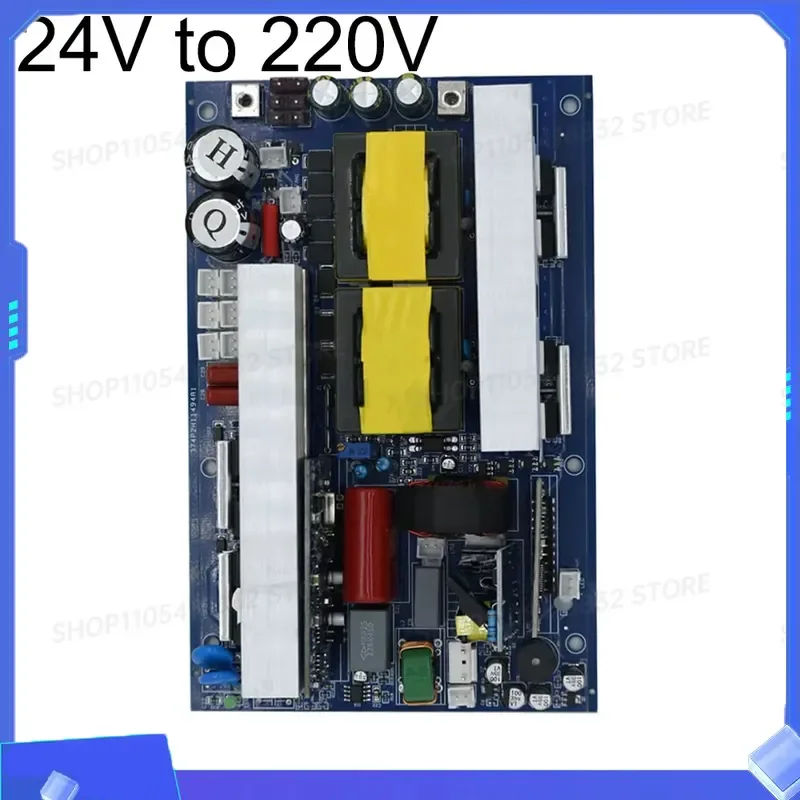 New Pure Sine Wave Inverter Motherboard 50Hz 24V Input to 220V Output 800W Module with Overload and Short-circuit Protection