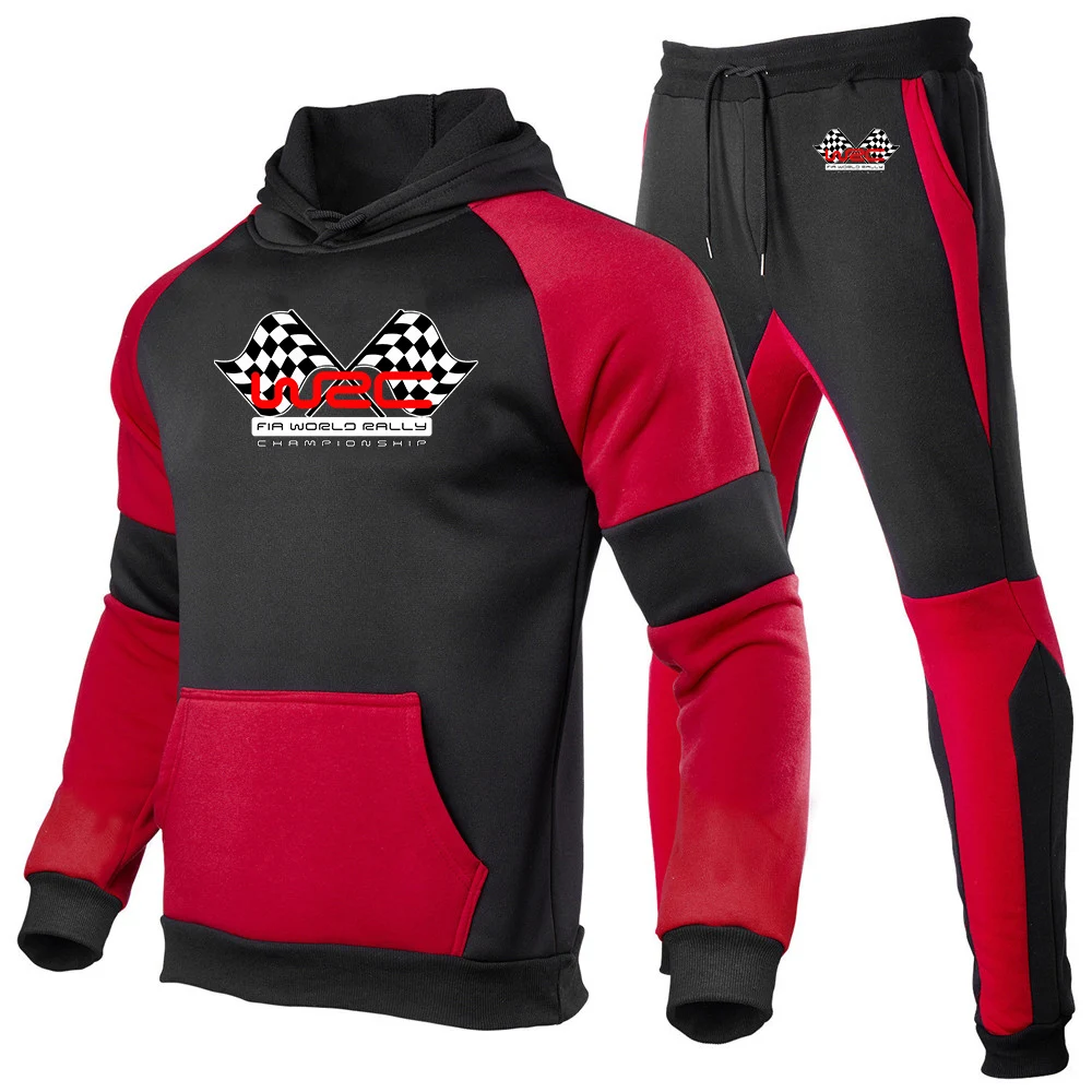 

World Rally Championship WRC Logo Print 2026 Spring And Autumn Men's Premium Trendy Brand Hoodies Fashion Sports Pants Suits