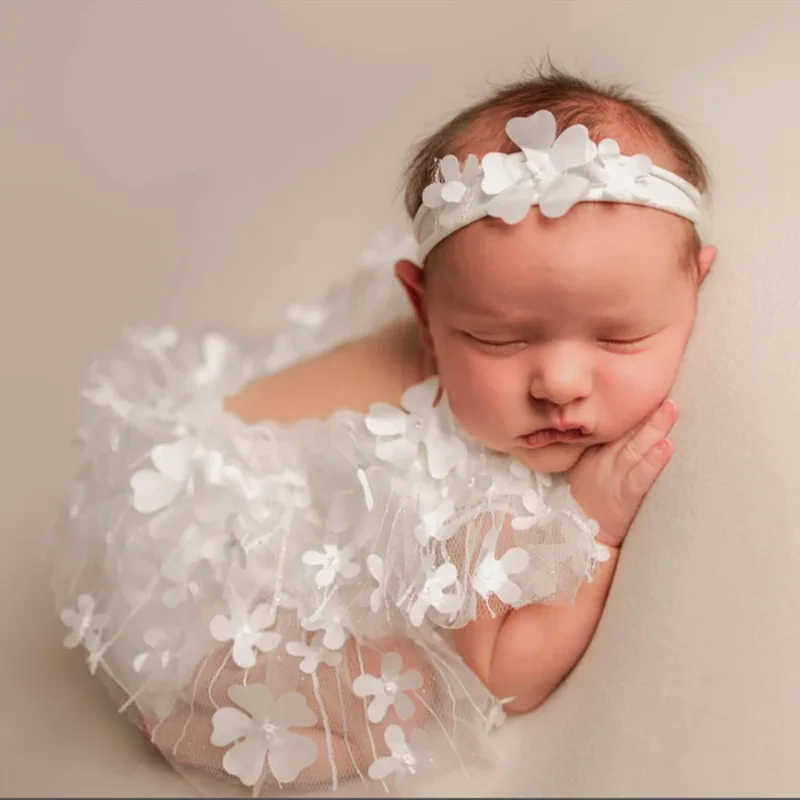 Newborn clothing Newborn white gauze skirt Newborn photography clothing lace princess dress baby products