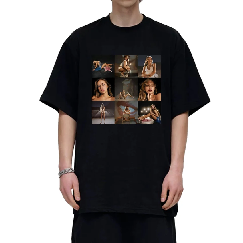 

Singer Tate Mcrae Concert 2025 Graphics T shirts New Men Women Trend Y2k short sleeve T-shirt Unisex Oversized 100% Cotton Tops