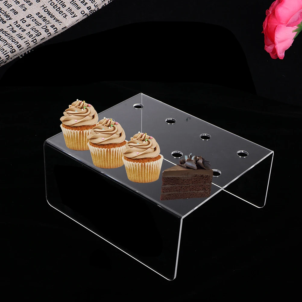 Plastic Cake Display Stand Push Tube Rack for Snacks Fruits Ice Cream Longlasting Storage Solution Cake Bracket Dessert