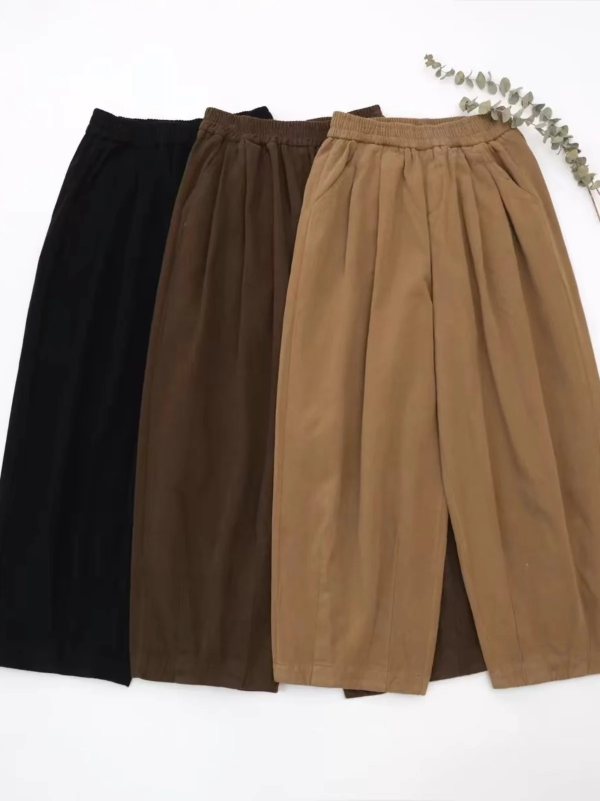 

Свободные повседневные брюки из хлопка и льна, женские весенние сезонные широкие брюки больших размеров, удобные повседневные брюки