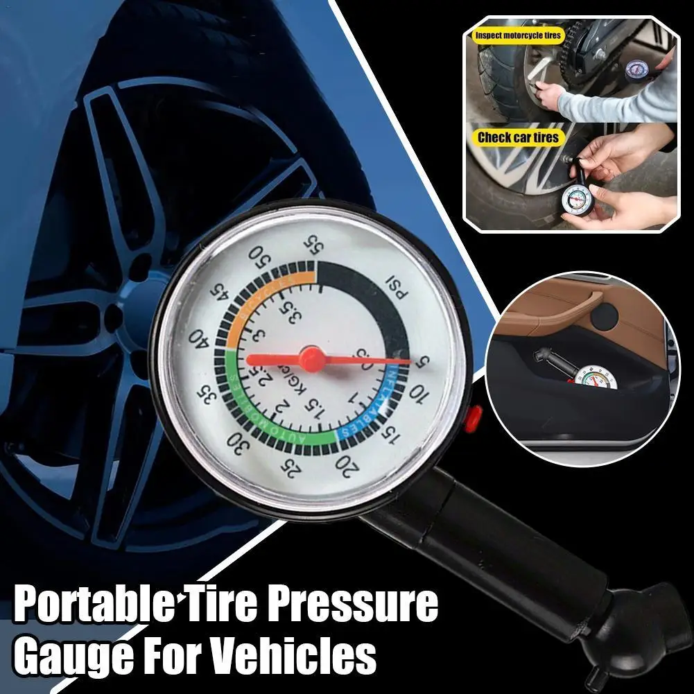 

Car Tyre Tire Pressure Gauge For Car Auto Motorcycle Truck Bike Dial Meter Vehicle Tester Pressure Tyre Measurement Tool
