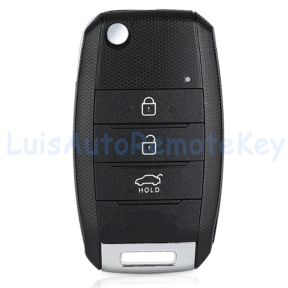 3 Buttons Upgraded Flip Remote Car Key Fob 433MHz 4D60 Chip Replacement for KIA Sportage 2016 2017 2018 P/N: 95430-D9200 3