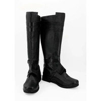 Bear's Den Anakin Skywalker Cosplay Black Shoes Boot Adult Men For Halloween Carnival Party New 2025