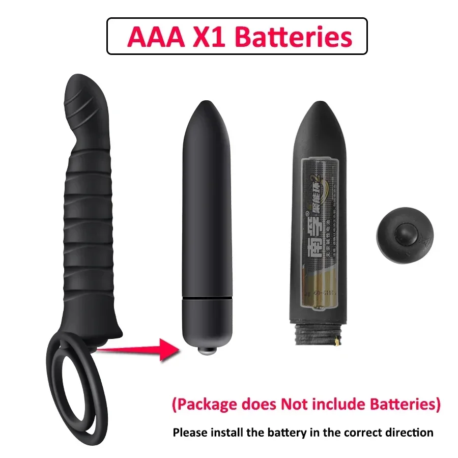 FLXUR Double Penetration Vibrator Sex Toys Strapon Dildo Vibrator Strap on Penis Vagina Anal for Man Sex Toys for Couples - Image 4