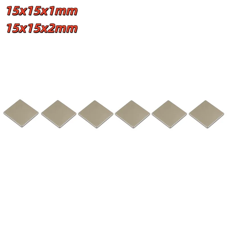 15x15x1 15x15x2 мм тонкие блочные магниты толщины магниты для домашних холодильников, офисов DIY 15*15*1 15*15*2