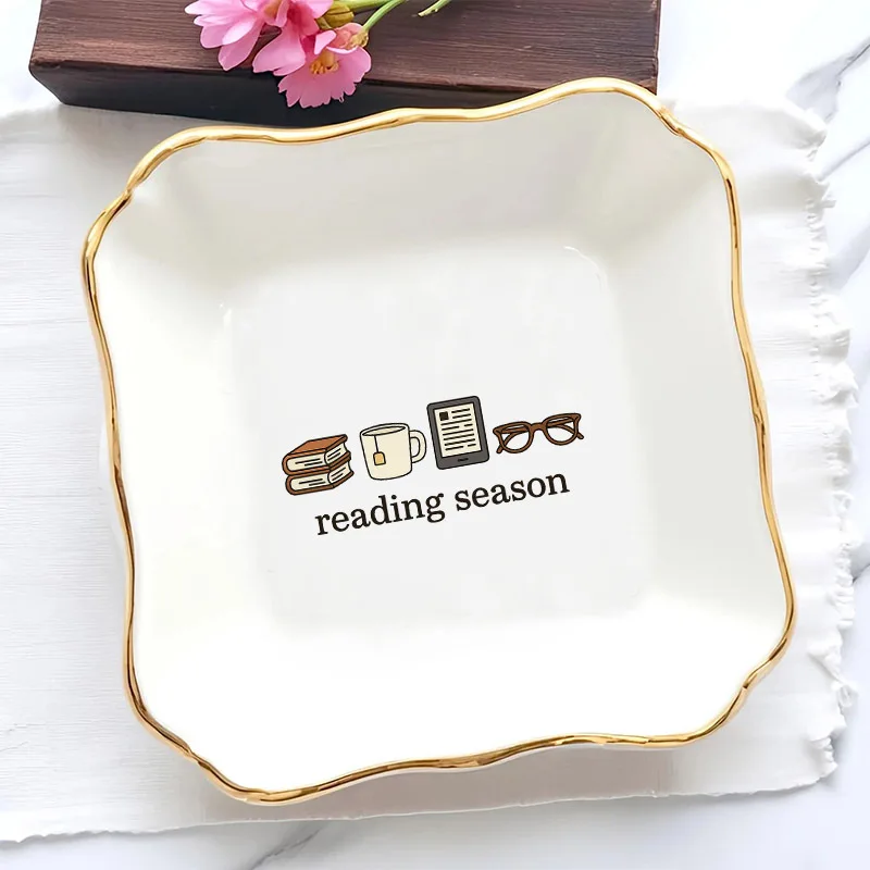 

A Single Piece of Decorative Dish Designed for Holding Wedding Rings, Perfect As a Gift for Bridesmaids Or for Any Woman. This T