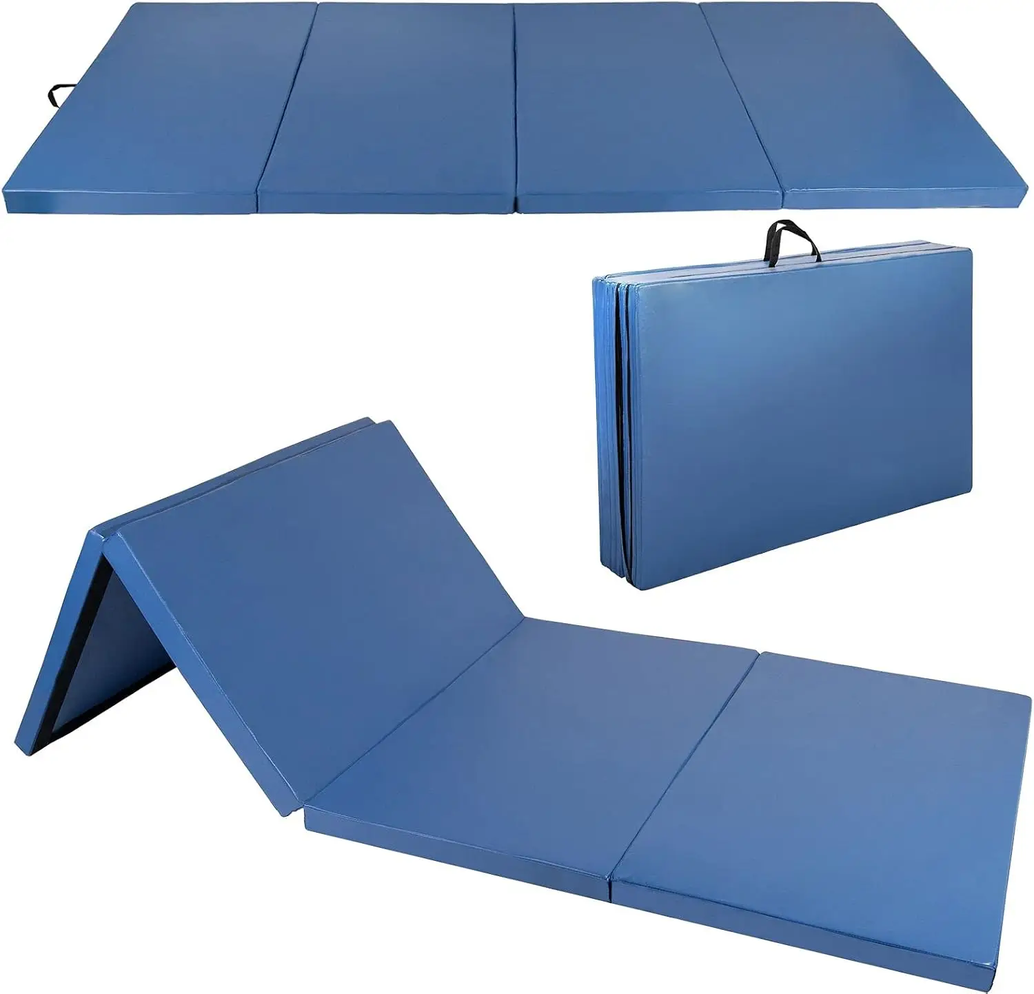4'x10'x2 Thick Folding Gymnastics Exercise Mat Aerobics Stretching Yoga Mats