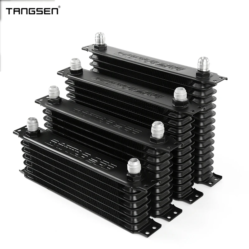 AN10 Aluminum Radiator 7/10/13/15 Rows Japanese Model Car Transmission Engine Oil Cooler Cooling Replacement Universal Cooler