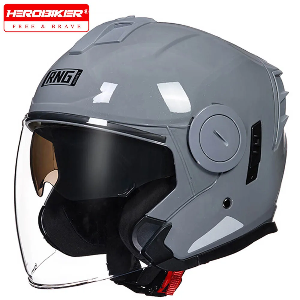 

Summer Motorcycle Helmet Half Face 3/4 Riding Helmets Slot Electric Scooter Capacete Road Cycling Helmet DOT Approval For Men