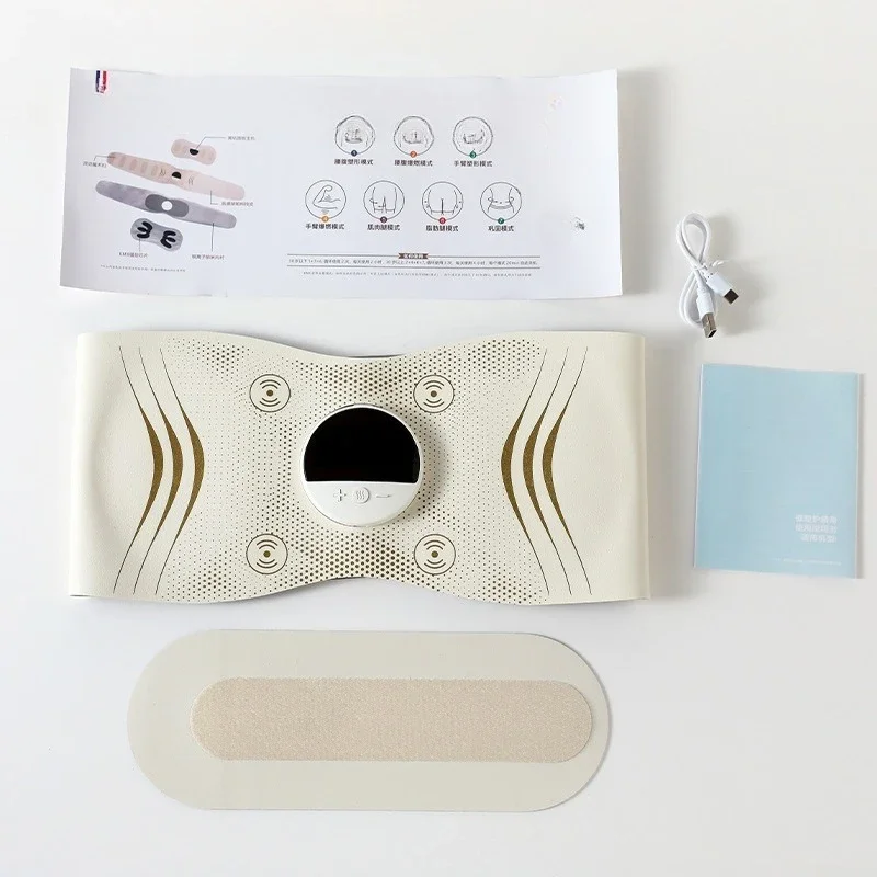 Intelligent hot compress massage belt portable multi-function micro-current abdominal massage belt massager