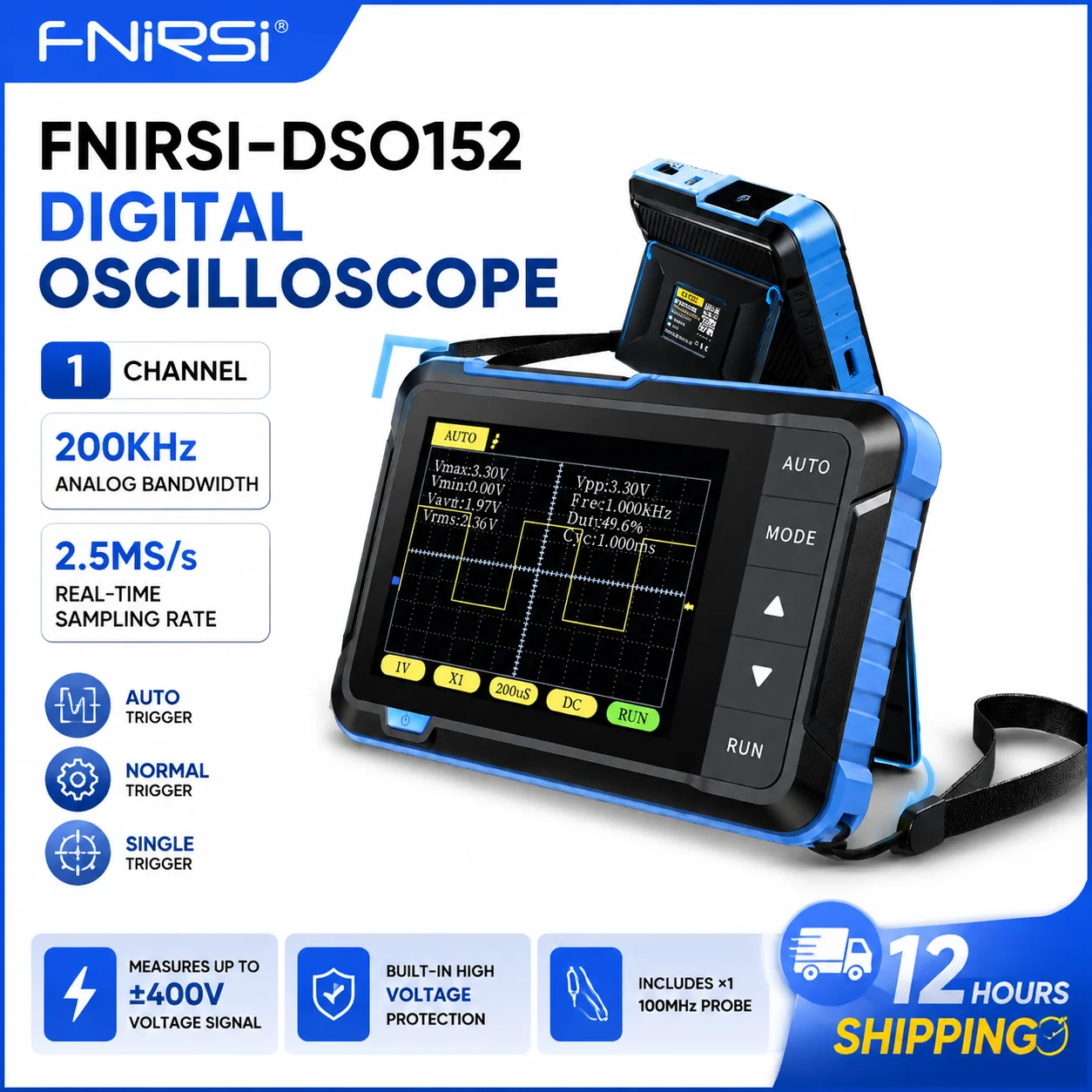 Oscilloscope Dso Mini - FNIRSI DSO-152 Mini Handheld Digital Oscilloscope