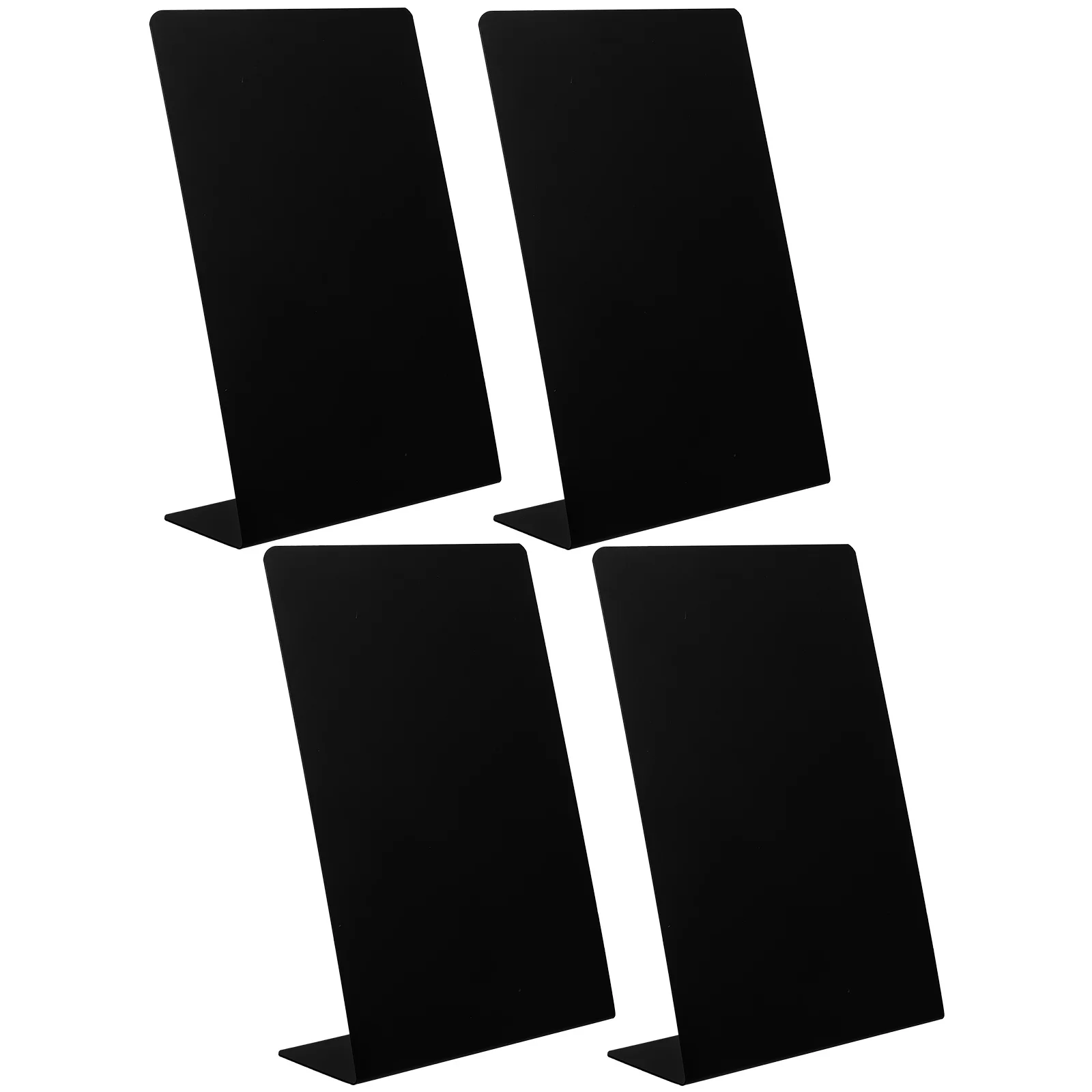 4 Pcs Food Labels for Party Buffet Blackboard Chalkboards Restaurant Writing Pvc Signs Menu