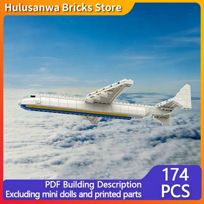

An-225 Transport Aircraft Model MOC Building Bricks War Equipment Modular Technology Gifts Holiday Assemble Children Toys Suit
