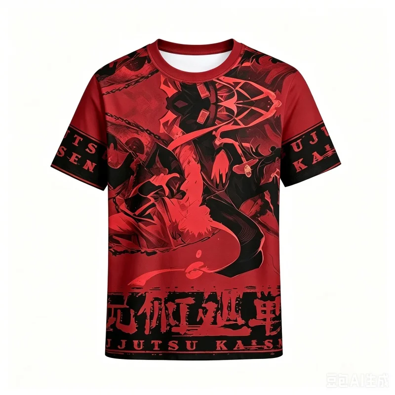 Jujutsu Battle: Two Sides Stay Nuo Battle Anime Character Chain Texture Printing Anime Street Leisure Cosplay Clothes