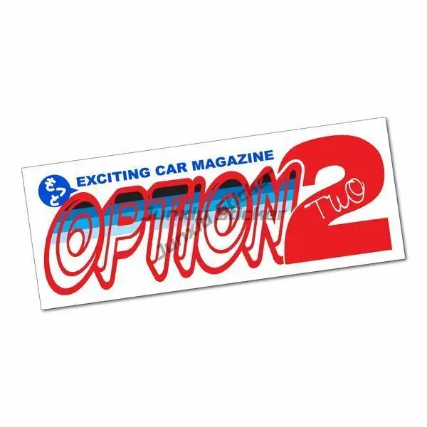 

Option 2 Sticker / Decal - JDM Drift Club Japanese Car Magazine Slap Slaps
