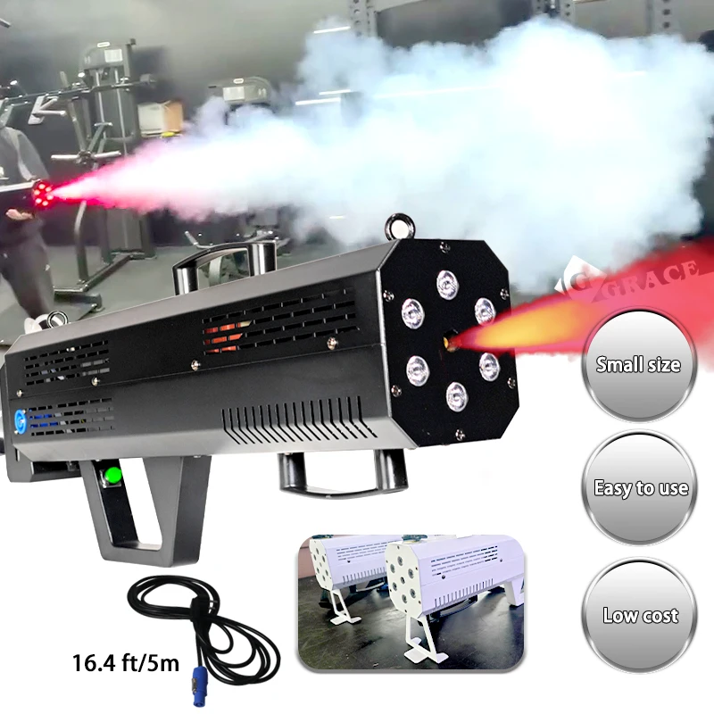 

Igracelite 1500W Hand Hold Portable Smoke Fog Gun Dj Wedding Nightclub Party Smoke Machine Gun