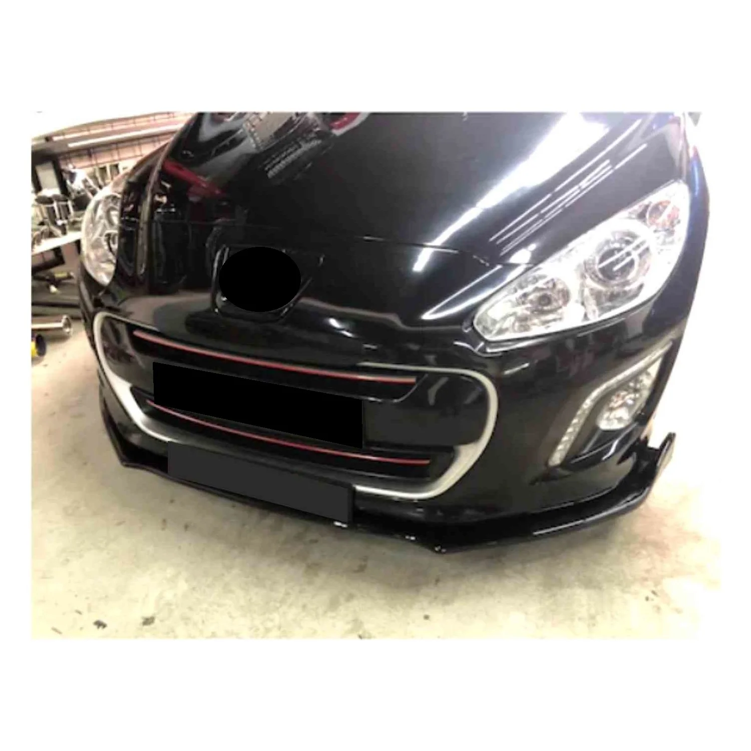 

For Peugeot 308 Front Bumper Attachment Spilitter Universal Front Lip Car Styling Auto Accessory 3 Pcs Body Kit