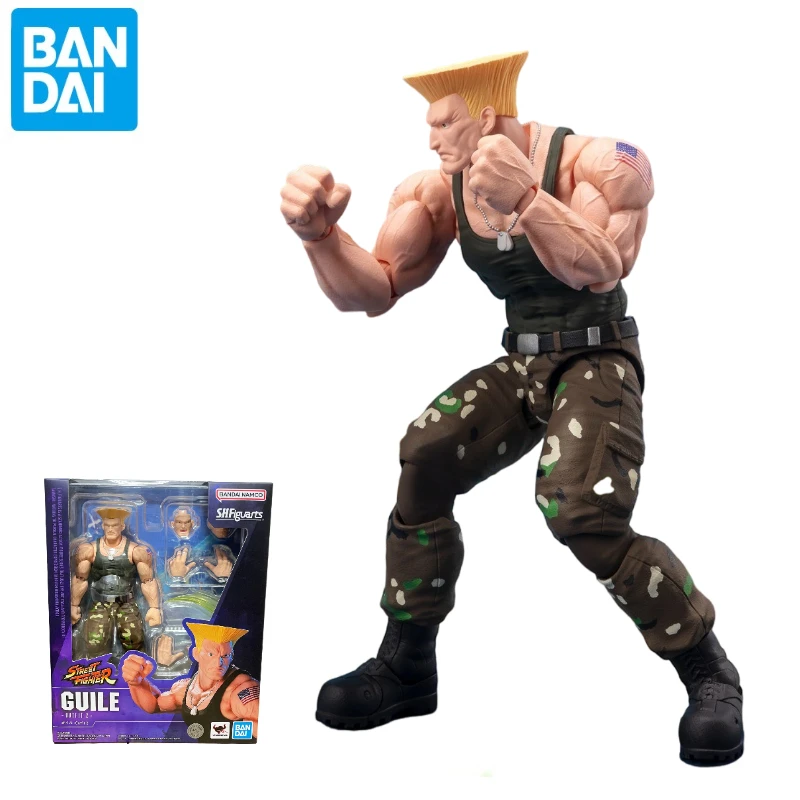 

In Stock Original Bandai S.H.Figuarts SHF Street Fighter 6 Guile OUTFIT 2 Action Figure Toys Collection Model Gift