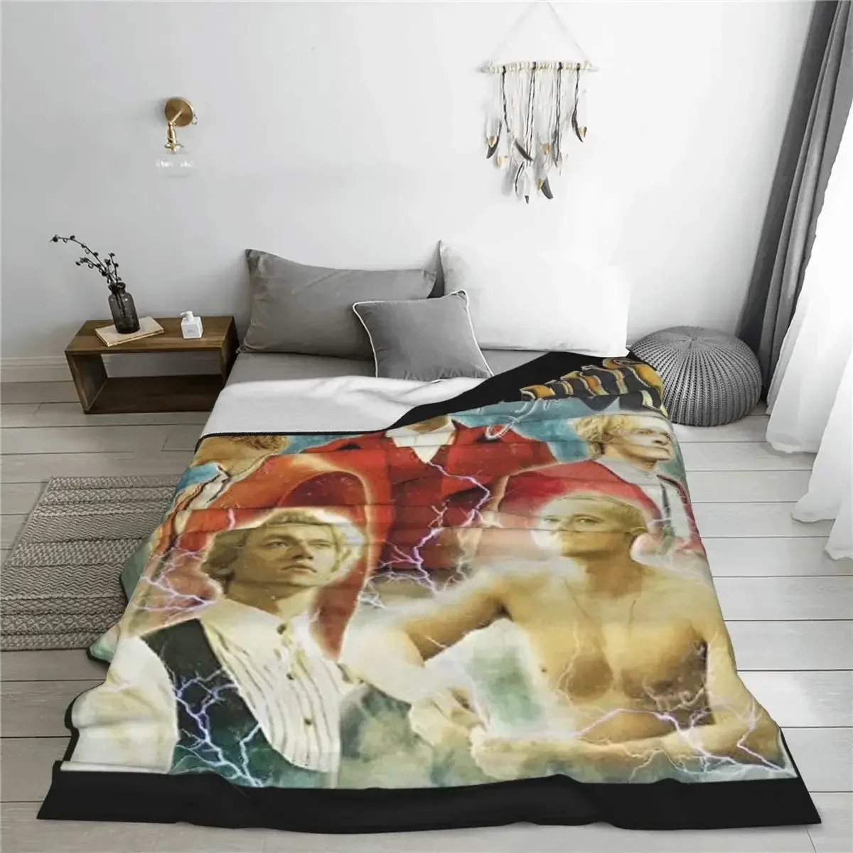 Multifunction Vintage Coriolanus Snow The Hunger Games Blanket Room Decorative Tom Blyth Bootleg Blanket Throw Soft Flannel