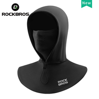 ROCKBROS Cycling Full Face Mask Fleece Windproof Warm Balaclava Winter Men Women Scarf Motorcycle Skiing Outdoor Sports Cap